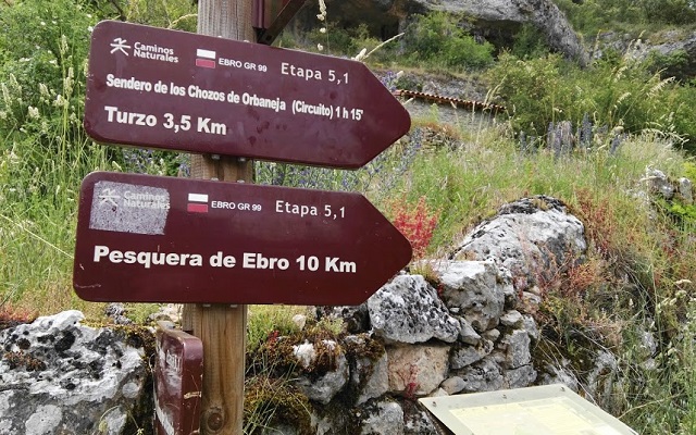Rutas señalizadas en Orbaneja del Castillo - Destino Castilla y León