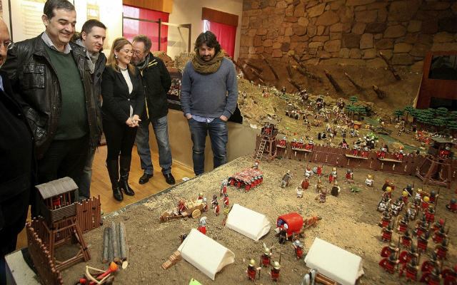 Maqueta con Playmobil de las Guerras de Numancia - Imagen de SoriaNoticas