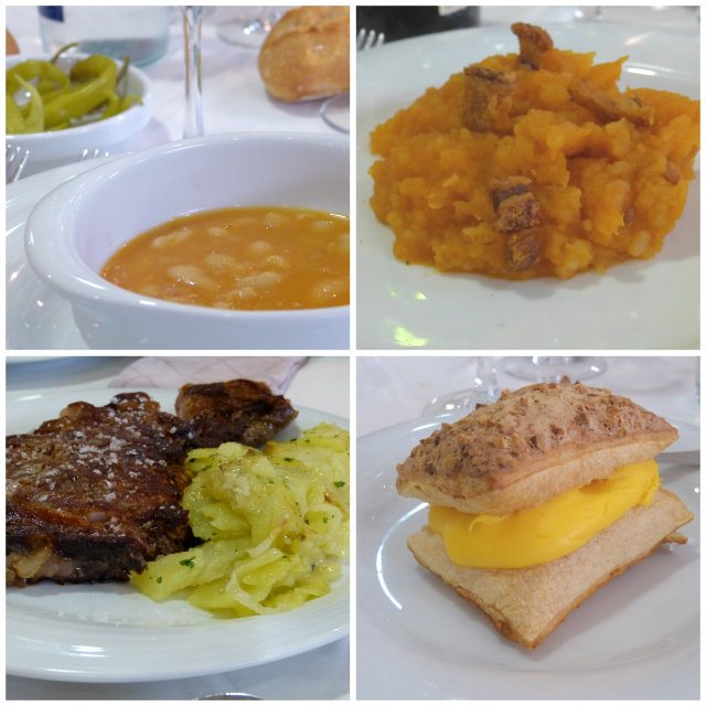 menú típico de Ávila en el Hotel-Restaurante 4 postes