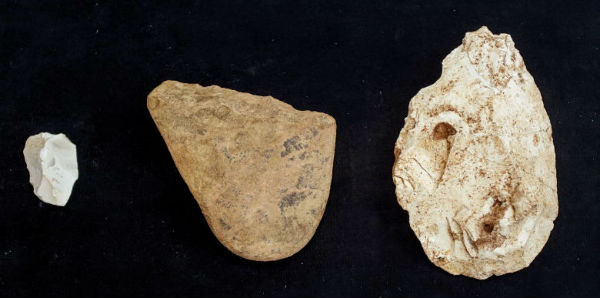 Algunas de las herramientas halladas en Atapuerca en 2013 - Imagen de EFE