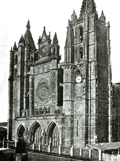 Catedral de León con su apariencia Barroca - Imagen de Saber.es