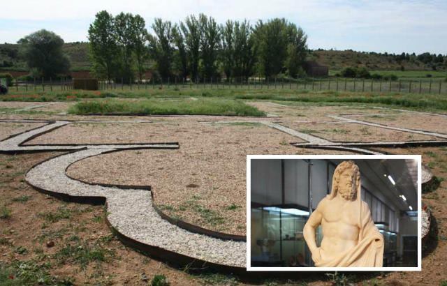 Yacimiento arqueológico de la villa romana de Los Quintanares de Rioseco - Imagen de GuíaSoria