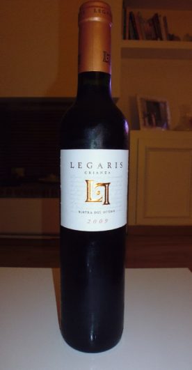 Botella de vino Crianza 2009 de Bodegas Legaris