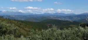 Vistas de la Sierra de Francia desde Herguijuela de la Sierra, Salamanca