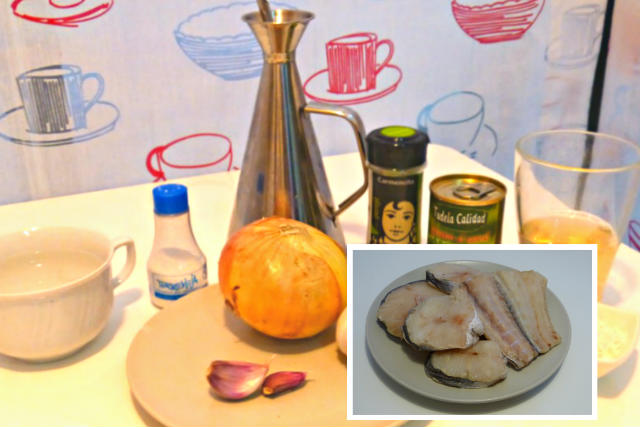 Ingredientes para preparar una merluza en salsa verde a la castellana - Destino Castilla y León