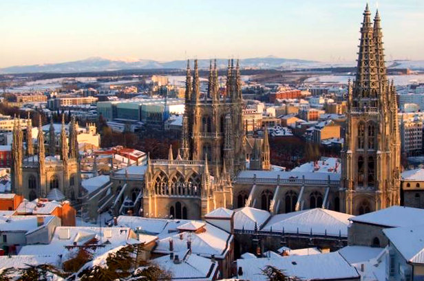 Catedral de Burgos nevada - Imagen abc