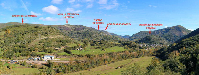 Skyline del Valle de Laciana con los Castros Astures - Imagen del Ayto. de Villablino