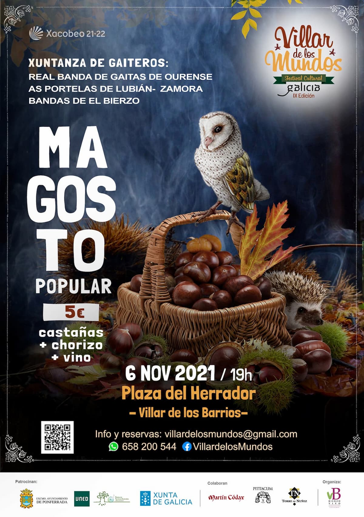 Cartel Magosto popular en León - noviembre 2021