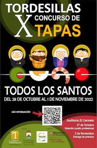 Cartel X Concurso de Tapas de Todos los Santos en Tordesillas 2022