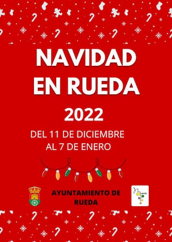 Cartel de Navidad en Rueda 2022