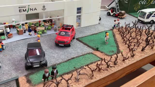 Playmobils en Bodegas Emina en Medina del Campo