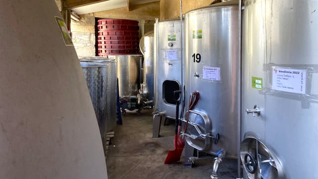 Depósitos de fermentación de la bodega - Destino Castilla y León