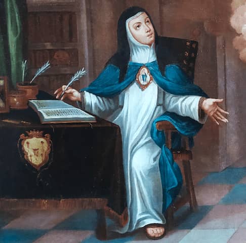 Sor María de Jesús - Cuadro de principios del siglo XVIII - Colección particular, Madrid