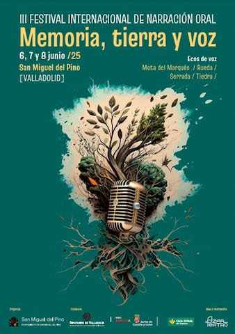 Cartel del III Festival de Narración Oral de San Miguel del Pino