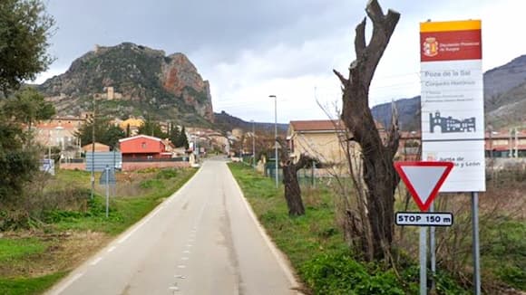 Llegando a Poza de la Sal por carretera - Destino Castilla y León
