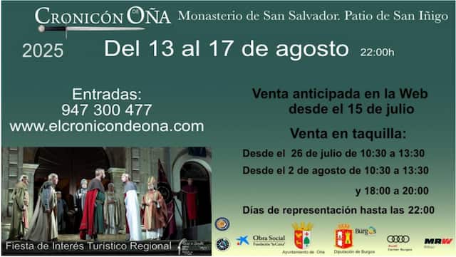 Cartel del Cronicón de Oña 2025
