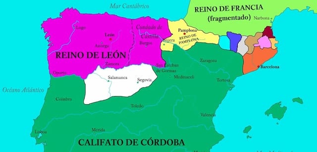 Divisiones territoriales en el año 1000