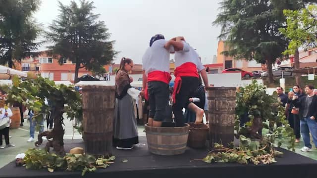 Pisado de la uva en Boecillo - Imagen de El Español
