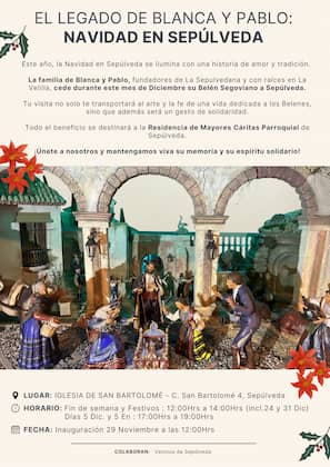 Cartel del Belén Segoviano de Sepúlveda 2025
