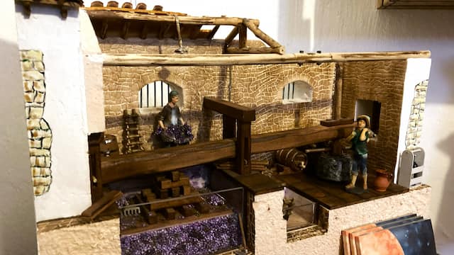 Maqueta de un lagar tradicional de la Ribera del Duero - Destino Castilla y León