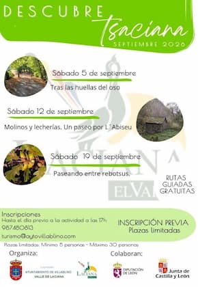 Cartel de las rutas Descubre Tsaciana