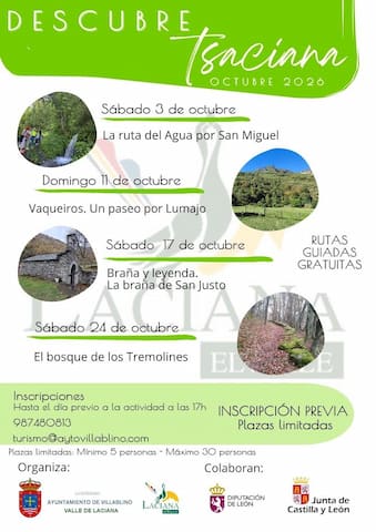 Cartel de Descubre Tsaciana en octubre